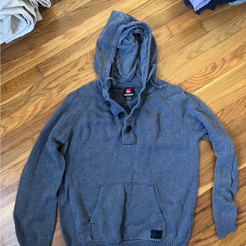 Quicksilver Medium Grey Hoodie